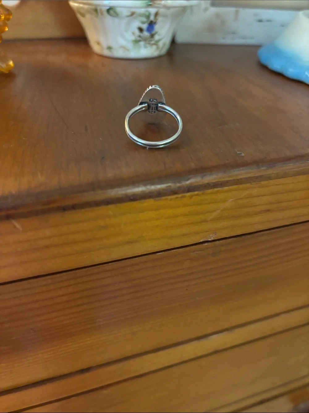 Sterling silver Turquoise Teardrop Blue Stone